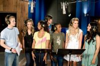 HIGH SCHOOL MUSICAL 3: SENIOR YEAR, Lucas Grabeel, Olesya Rulin, Monique Coleman, Matt Prokop, Justin Martin, Ashely Tisdale, Vanessa Hudgens, on set, 2008. ©Walt Disney Co.