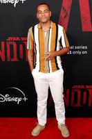 English actor Ben Bailey Smith, a.k.a Doc Brown, attends the launch event of Disney's 'Andor' TV series at El Capitan Theater in Hollywood, California, USA, 15 September 2022. The first three episodes of the series will be made available on Disney+ streaming service on 21 September 2022.Andor Launch Event in Hollywood, USA - 15 Sep 2022.Mandatory Credit: Photo by ETIENNE LAURENT/EPA-EFE/Shutterstock (13394013x)