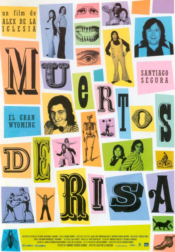 DYING OF LAUGHTER, (aka MUERTOS DE RISA), Santiago Segura (top right), El Gran Wyoming, 1999. ©Lolafilms Distribucion