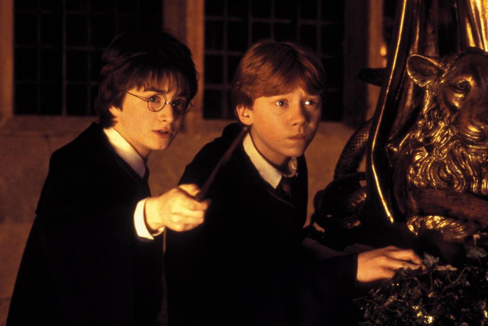 HARRY POTTER AND THE CHAMBER OF SECRETS, Daniel Radcliffe, Rupert Grint, 2002, (c) Warner Brothers
