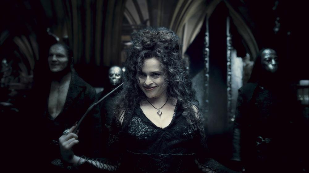 HARRY POTTER AND THE HALF-BLOOD PRINCE, Dave Legeno (left), Helena Bonham Carter (front), 2009. ©Warner Bros.