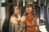 CONAN THE DESTROYER, from left: Sarah Douglas, Arnold Schwarzenegger, 1984, © Universal