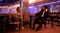 CONSTANTINE, director Francis Lawrence, Keanu Reeves on set, 2005, (c) Warner Brothers