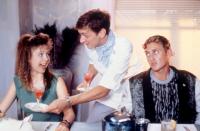 ROSALIE GOES SHOPPING, John Hawkes (center), Alex Winter (r.), 1989, (c)Vidmark Entertainment