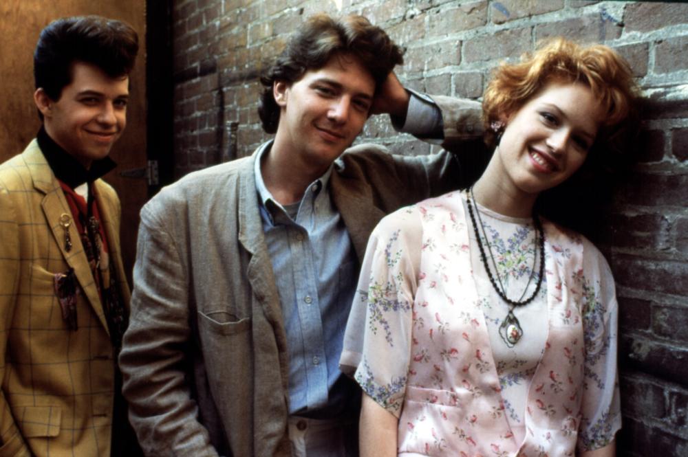 PRETTY IN PINK, Jon Cryer, Andrew McCarthy, Molly Ringwald, 1986