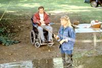 MONKEY SHINES, Jason Beghe, Joyce Van Patten, 1988, (c)Orion Pictures
