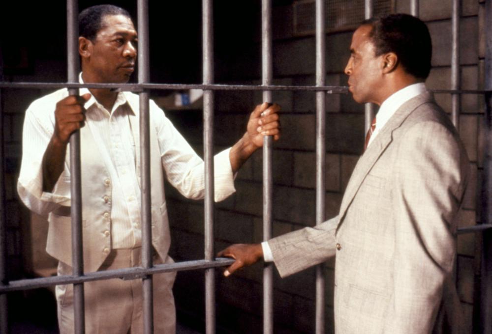 LEAN ON ME, Morgan Freeman, Robert Guilluame, 1989. ©Warner Brothers