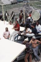 THE CHARGE OF THE LIGHT BRIGADE, director Tony Richardson (with microphone) on set, 1968
