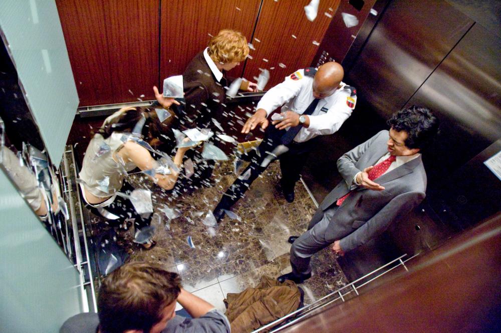 DEVIL, l-r: Logan Marshall-Green, Bojana Novakovic, Jenny O'Hara, Bokeem Woodbine, Geoffrey Arend, 2010, ph: Kerry Hayes/©Universal Pictures