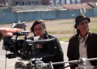 BARKING WATER, from left: director Sterlin Harjo, Richard Ray Whitman, 2009. ©Lorber Films