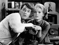 MAN'S FAVORITE SPORT?, from left: Rock Hudson, Maria Perschy, 1964