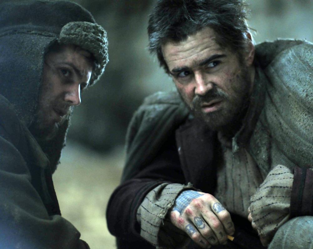 THE WAY BACK, l-r: Jim Sturgess, Colin Farrell, 2010, ©Newmarket Releasing