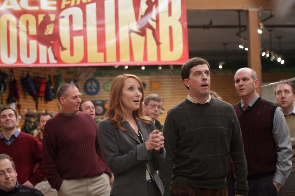 CEDAR RAPIDS, Anne Heche (center of frame), Ed Helms (front right), 2011. ph: Zade Rosenthal/TM and Copyright ©Fox Searchlight Pictures. All rights reserved.