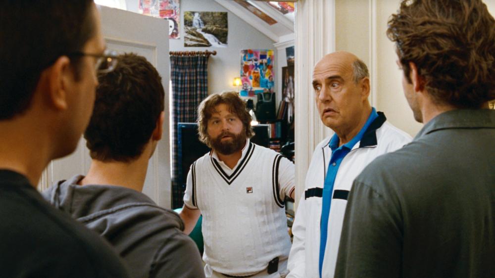 THE HANGOVER PART II, l-r: Ed Helms, Justin Bartha, Zach Galifianakis, Jeffrey Tambor, Bradley Cooper, 2011, ©Warner Bros. Pictures