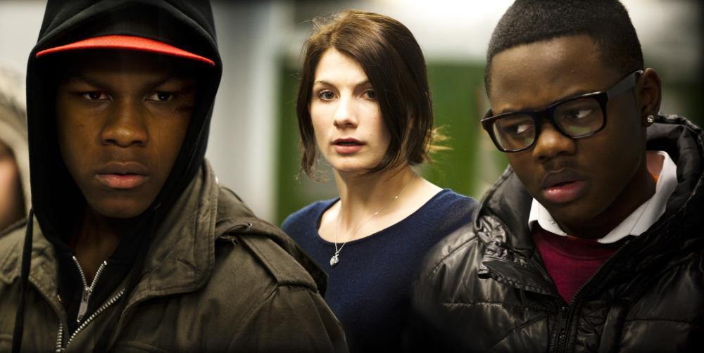 ATTACK THE BLOCK, from left: John Boyega, Jodie Whittaker, Leeon Jones, 2011. ph: Matt Nettheim/©Screen Gems