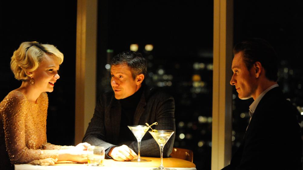 SHAME, from left: Carey Mulligan, James Badge Dale, Michael Fassbender, 2011. TM and ©Copyright Fox Searchlight Pictures. All rights reserved.