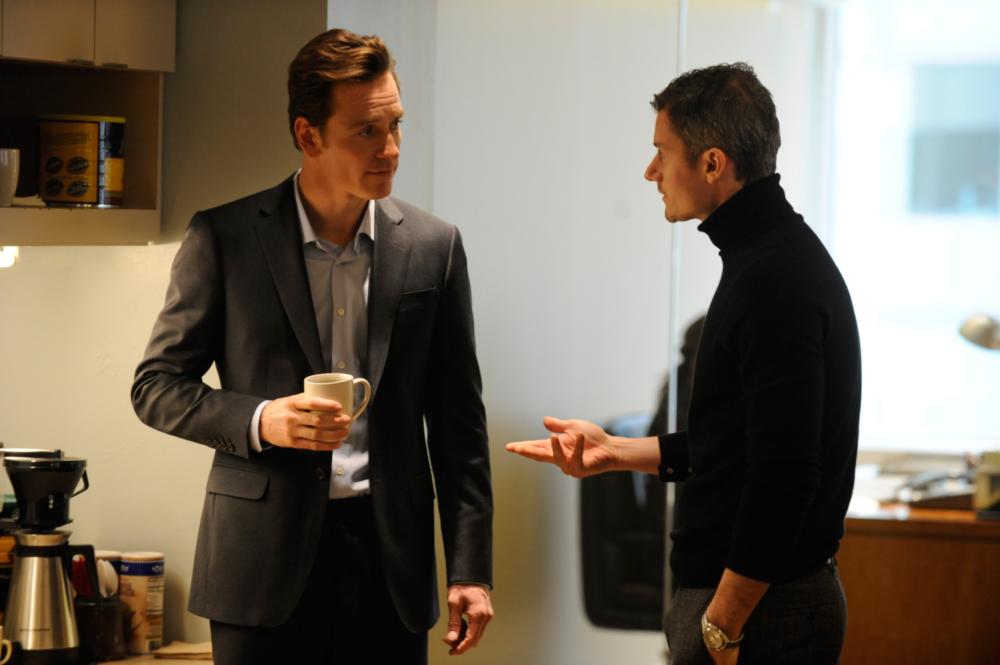 SHAME, from left: Michael Fassbender, James Badge Dale, 2011. Ph: Abbot Genser/TM and ©Copyright Fox Searchlight Pictures. All rights reserved.