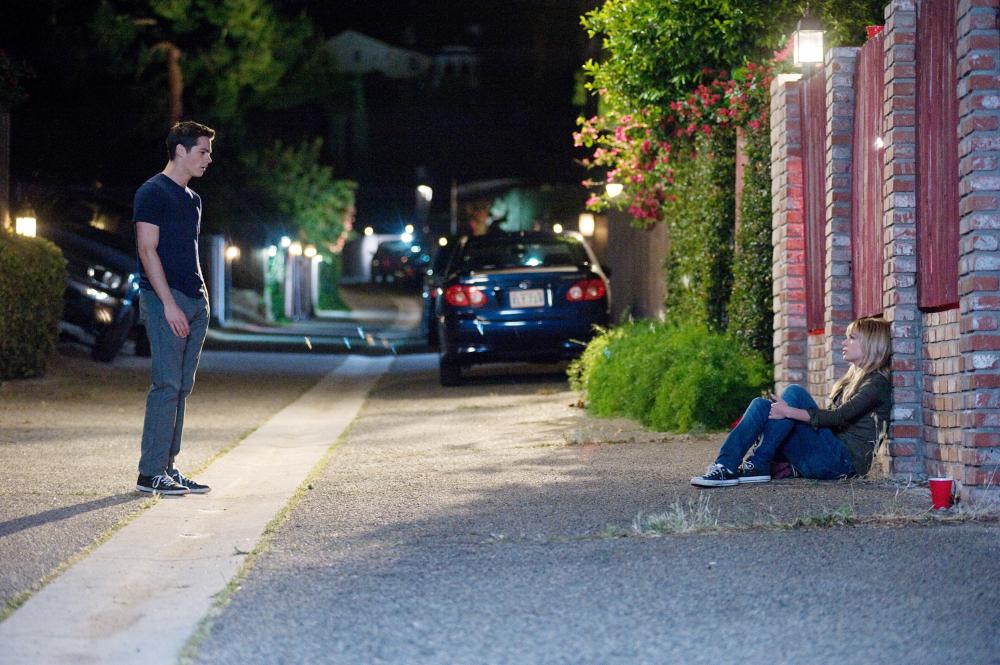 THE FIRST TIME, from left: Dylan O'Brien, Britt Robertson, 2012. ph: Gemma LaMana/©Warner Bros