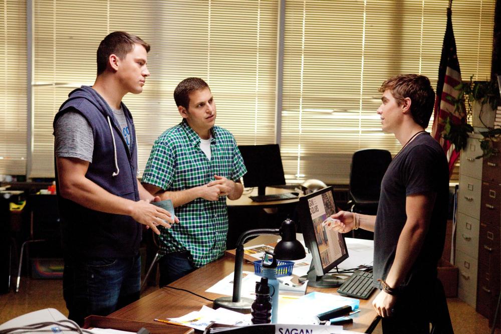 21 JUMP STREET, from left: Jonah Hill, Channing Tatum, Dave Franco, 2012. ph: Scott Garfield/©Columbia Pictures