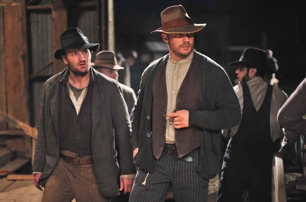 LAWLESS, from left: Jason Clarke, Tom Hardy, 2012. ph: Richard Foreman Jr./©Weinstein Company