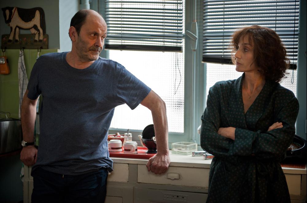CHERCHEZ HORTENSE, from left: Jean-Pierre Bacri, Kristin Scott Thomas, 2012. ©Le Pacte