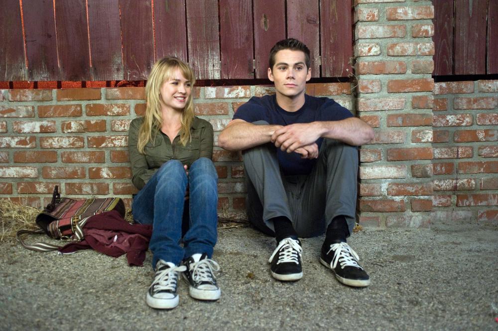 THE FIRST TIME, l-r: Britt Robertson, Dylan O'Brien, 2012, ©Samuel Goldwyn Films
