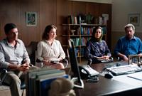 THE OTHER SON, (aka LE FILS DE L'AUTRE), from left: Pascal Elbe, Emmanuelle Devos, Areen Omari, Khalifa Natour, 2012. ©Cohen Media Group