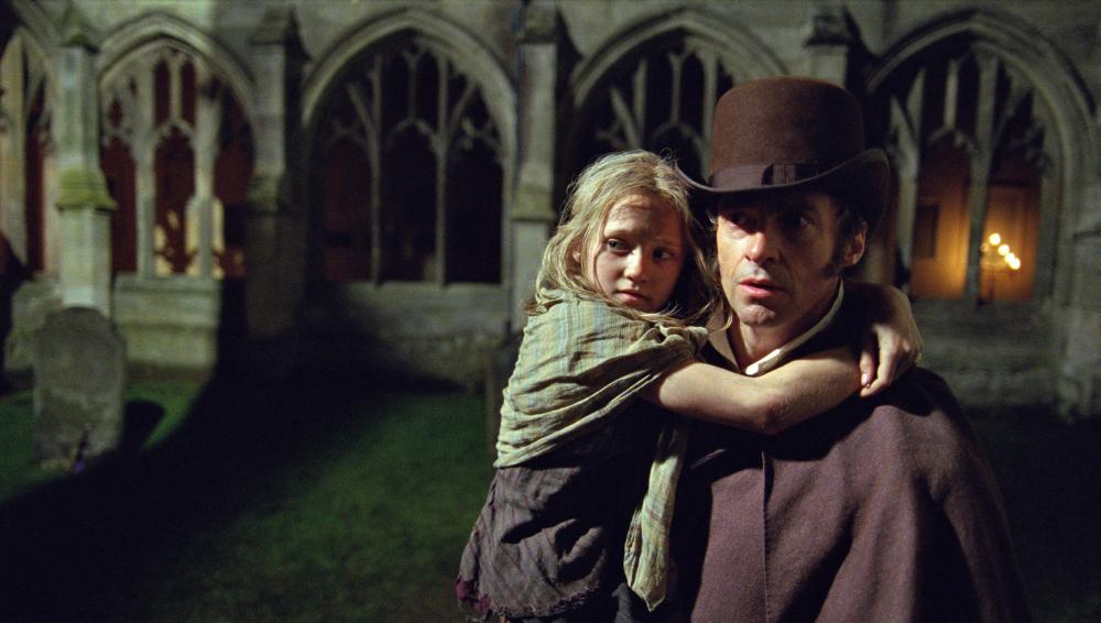 LES MISERABLES, from left: Isabelle Allen, Hugh Jackman, 2012. ©Universal Pictures