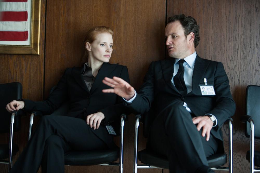 ZERO DARK THIRTY, from left: Jessica Chastain, Jason Clarke, 2012, ph: Jonathan Olley/©Columbia Pictures
