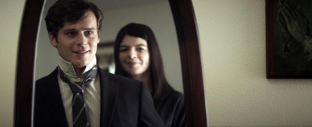C.O.G., from left: Jonathan Groff, Casey Wilson, 2013. ph: David King