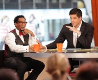 Good Afternoon America, D.L. Hughley (L), Josh Elliott (R), 07/09/2012, ©ABC