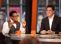 Good Afternoon America, D.L. Hughley (L), Josh Elliott (R), 07/09/2012, ©ABC