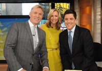 Good Morning America, Sam Champion (L), Lara Spencer (C), Josh Elliott (R), 11/03/1975, ©ABC