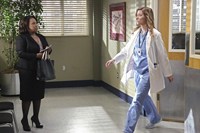 Grey's Anatomy, Chandra Wilson (L), Tessa Ferrer (R), 'Sleeping Monster', Season 9, Ep. #21, 04/25/2013, ©ABC