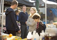 Touch, from left: Greg Ellis, Kiefer Sutherland, Saxon Sharbino, David Mazouz, 'Fight or Flight', Season 2, Ep. #12, 05/03/2013, ©FOX