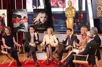 Good Morning America, from left: Josh Elliott, Amy Robach, George Stephanopoulos, Lara Spencer, 11/03/1975, ©ABC