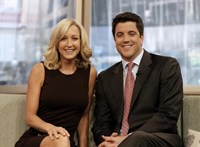 Good Morning America, Lara Spencer (L), Josh Elliott (R), 11/03/1975, ©ABC