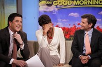 Good Morning America, Josh Elliott (L), Robin Roberts (C), George Stephanopoulos (R), 11/03/1975, ©ABC