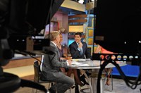Good Morning America, Sam Champion (L), Josh Elliott (R), 11/03/1975, ©ABC