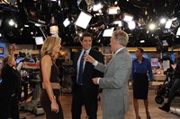 Good Morning America, from left: Lara Spencer, Josh Elliott, Sam Champion, Robin Roberts, 11/03/1975, ©ABC