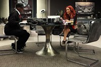 The Apprentice, Arsenio Hall (L), Aubrey O'Day (R), 'Winning By A Nose', Celebrity Apprentice 4, Ep. #10, 04/22/2012, ©NBC