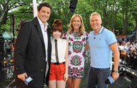 Good Morning America, Josh Elliott (L), Lara Spencer (C), Sam Champion (R), 11/03/1975, ©ABC