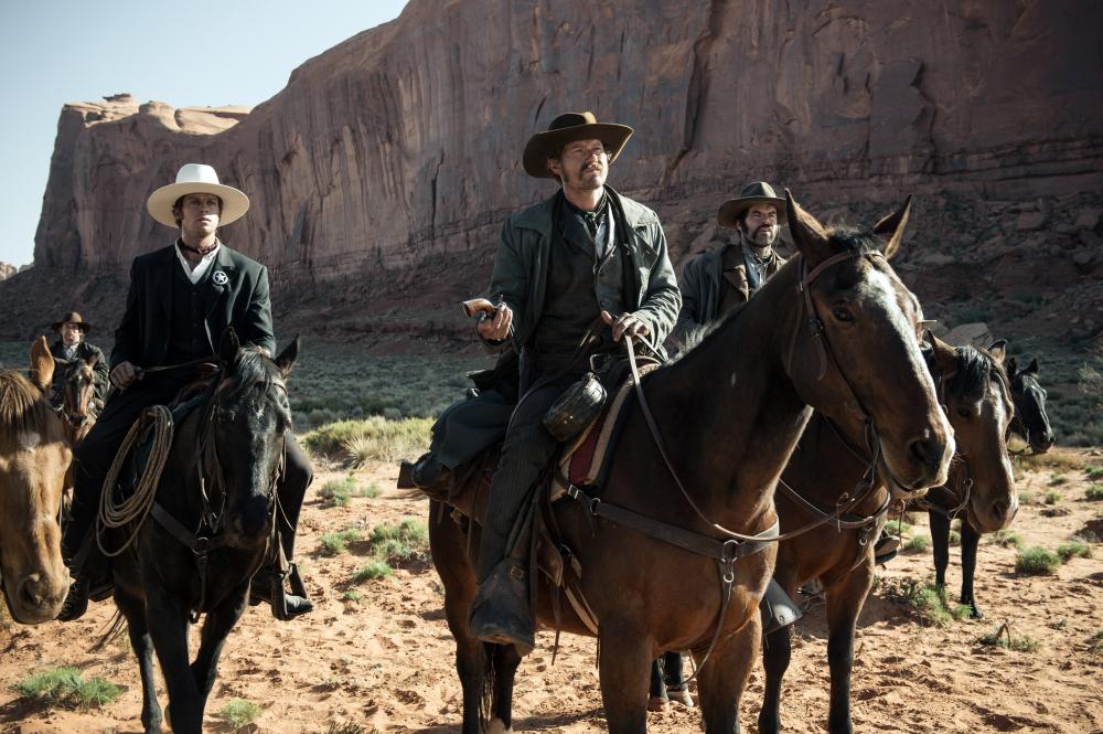 THE LONE RANGER, Armie Hammer (left), James Badge Dale (center), 2013./©Walt Disney Pictures