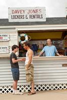 THE WAY, WAY BACK, from left: Liam James, Sam Rockwell, director Jim Rash, on set, 2013. ph: Claire Folger/TM and ©Copyright Fox Searchlight Pictures. All rights reserved.