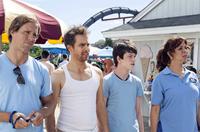 THE WAY, WAY BACK, l-r: Nat Faxon, Sam Rockwell, Liam James, Maya Rudolph, 2013, ph: Claire Folger/©Fox Searchlight