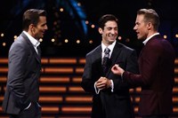 Ready For Love, Bill Rancic (L), Ben Patton (C), Tim Lopez (R), 'Love Connections', Season 1, Ep. #3, 04/23/2013, ©NBC