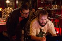 INSIDIOUS: CHAPTER 2, l-r: Leigh Whannell, Angus Sampson, 2013, ph: Matt Kennedy/©FilmDistrict