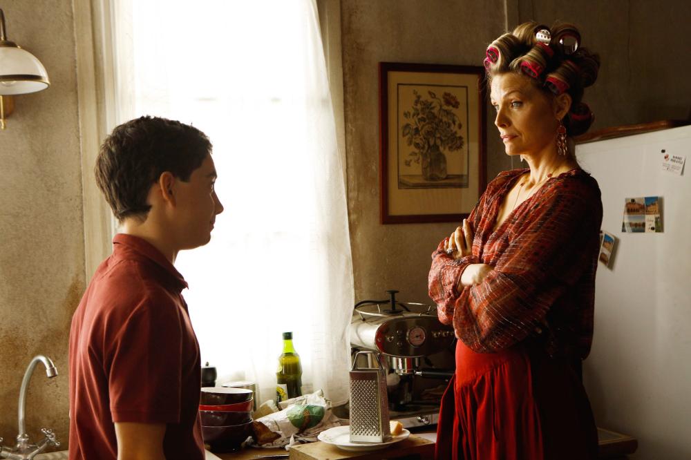 THE FAMILY, l-r: John D'Leo, Michelle Pfeiffer, 2013, ph: Jessica Forde/©Relativity Media