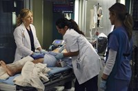 Grey's Anatomy, Jessica Capshaw (L), Sara Ramirez (C), Tessa Ferrer (R), 'Seal Our Fate', Season 10, Ep. #1, 09/26/2013, ©ABC