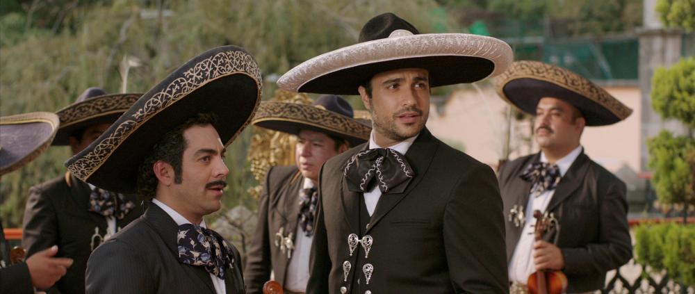 PULLING STRINGS, from left: Omar Chaparro, Jaime Camil, 2013. ©Lionsgate